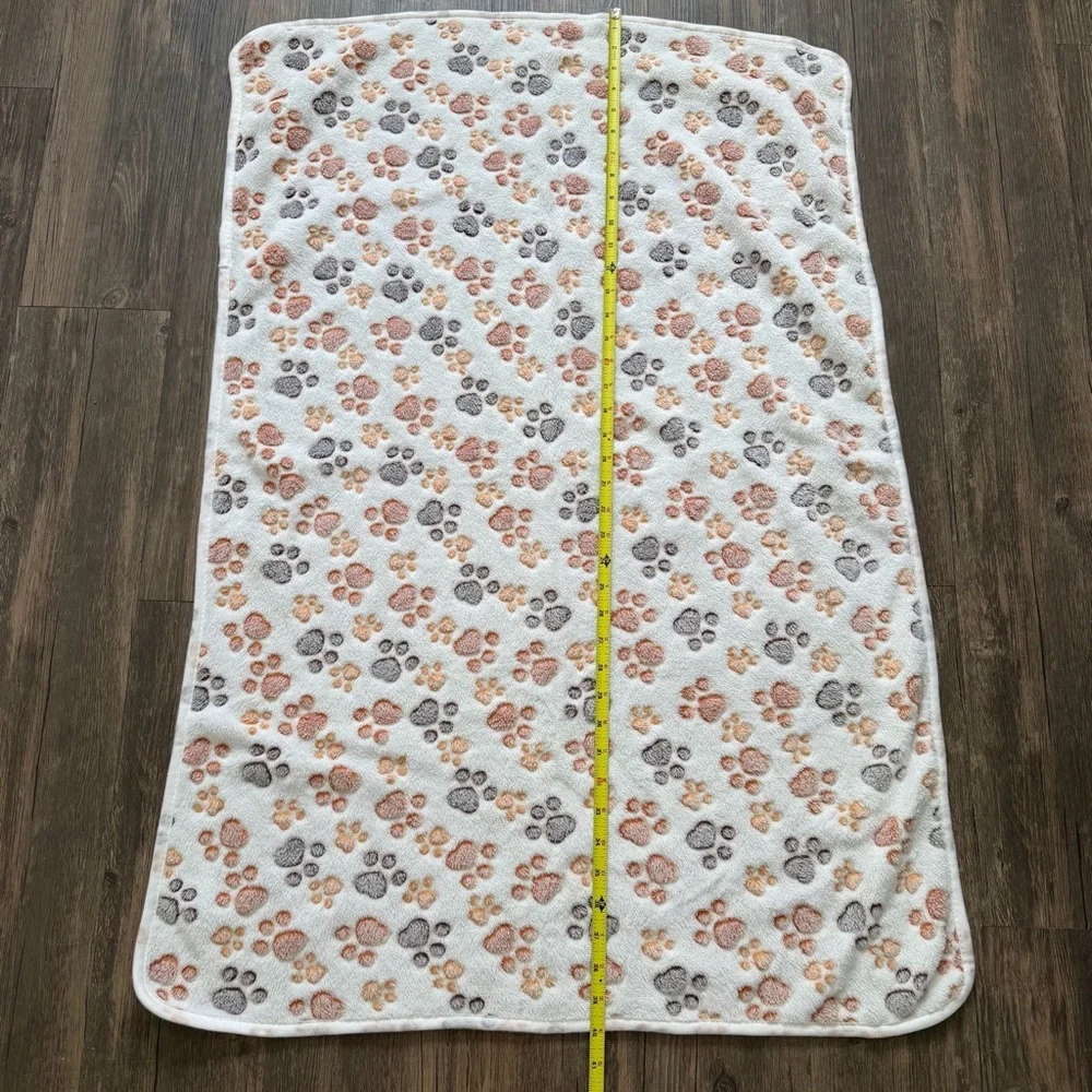 Snuggle Puppy 2 Piece Warm Soft Fluffy Fleece Flannel Pet Cat Dog Blanket Throw